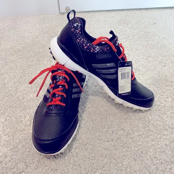 WOMENS ADIDAS GOLF SHOES SIZE 7.5 NEW - Picture 1 of 8